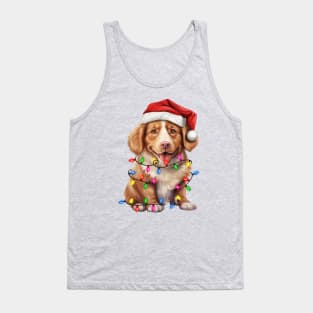 Christmas Dog Nova Scotia Duck Tolling Retriever Tank Top